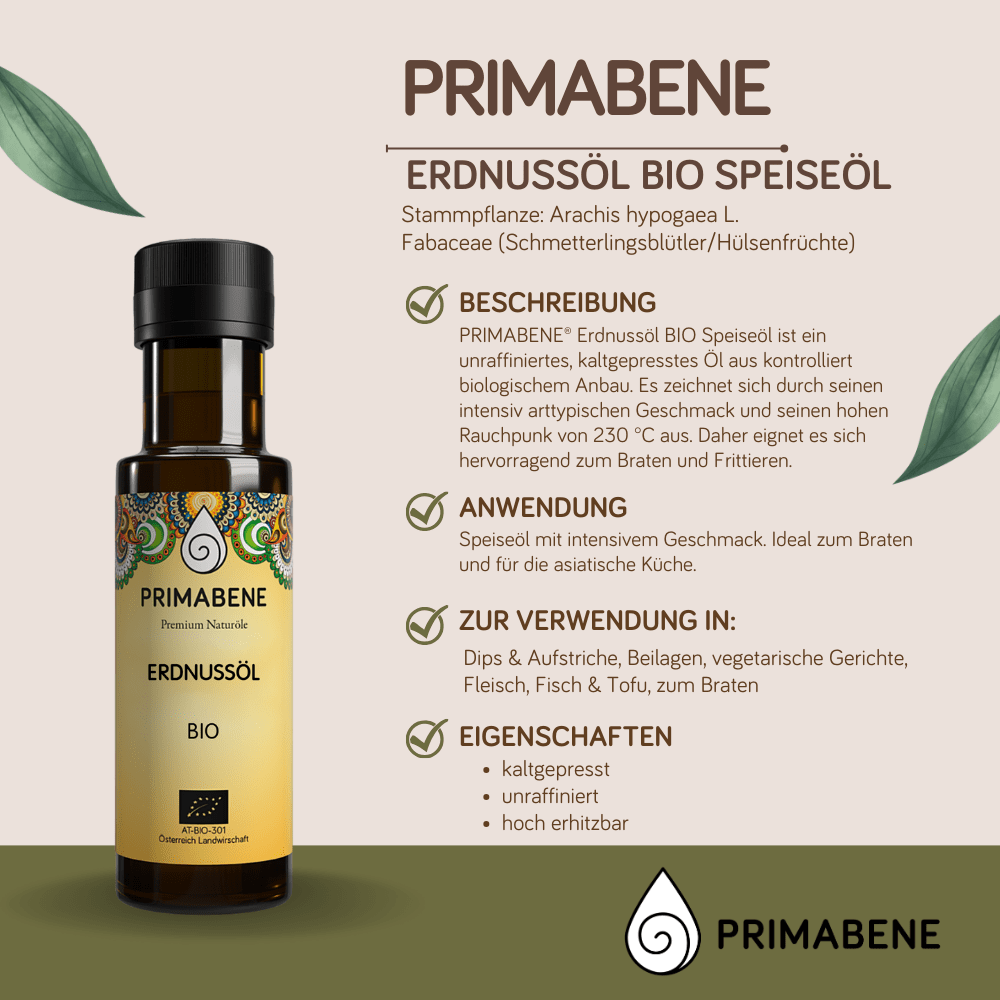Bild von Erdnussöl Bio - Speiseöl